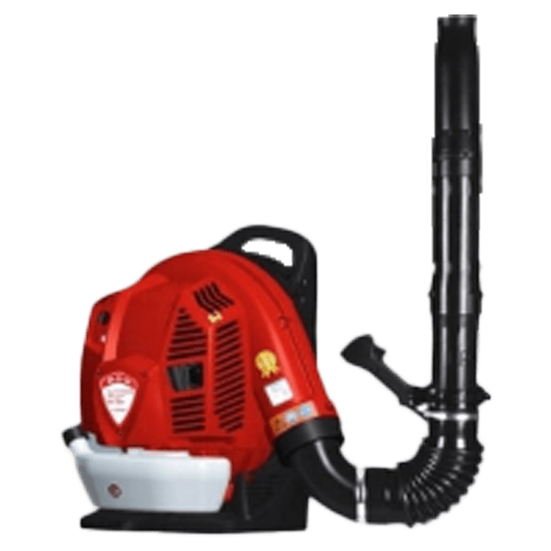 Backpack-mounted wind-powered fire extinguisher