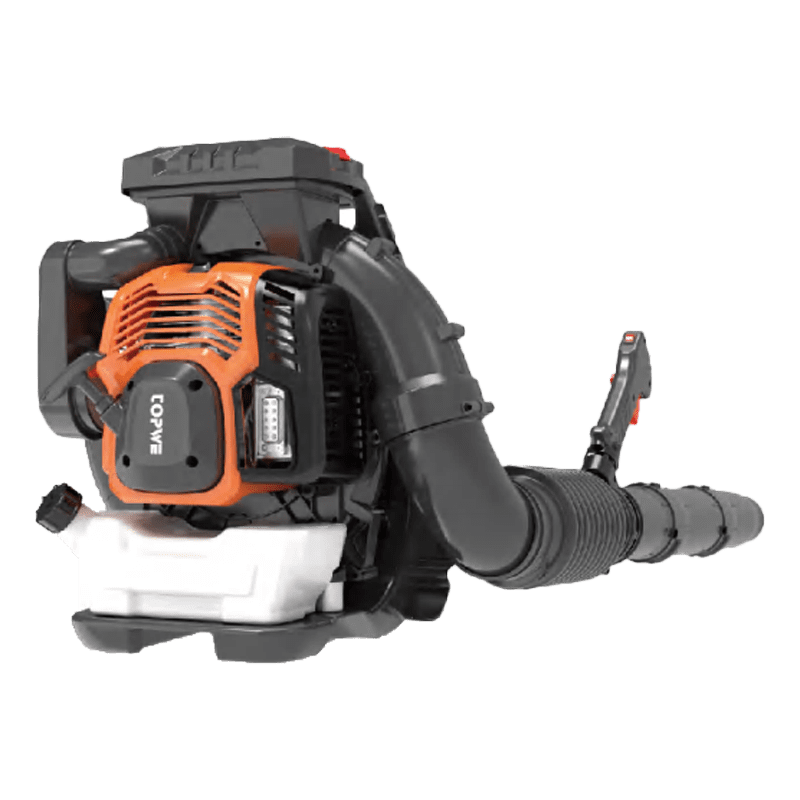 Backpack-mounted wind-powered fire extinguisher