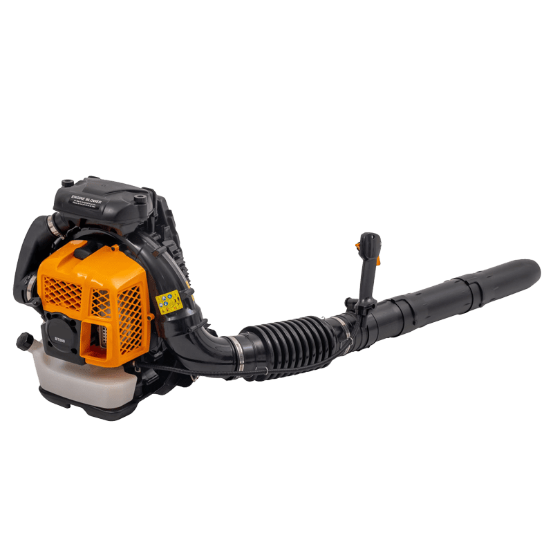 Backpack-mounted wind-powered fire extinguisher